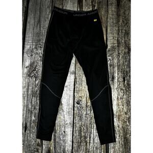 Under Armour Base Layer Pants Mens Medium ColdGear 3.0 Black Fitted Pull On